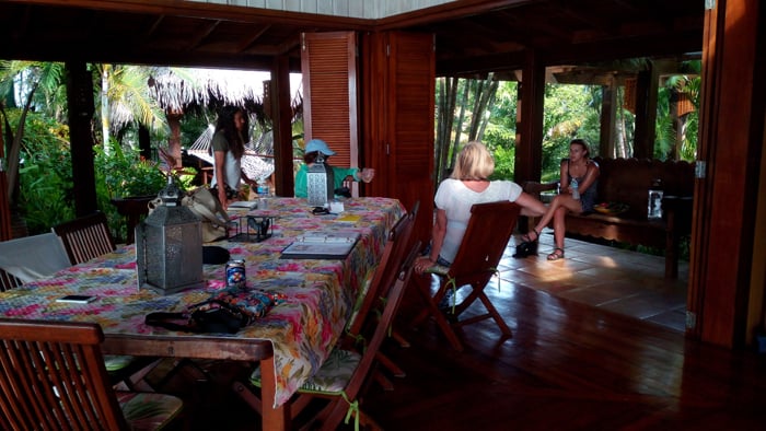 Our villa on Roatán.