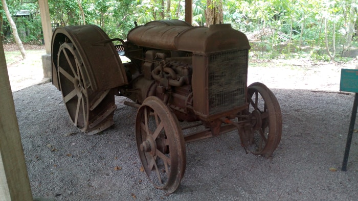 Iron-wheeled 1924 Ford tractor at the Santa Ana Conservation Center's Agricultural History Museum.