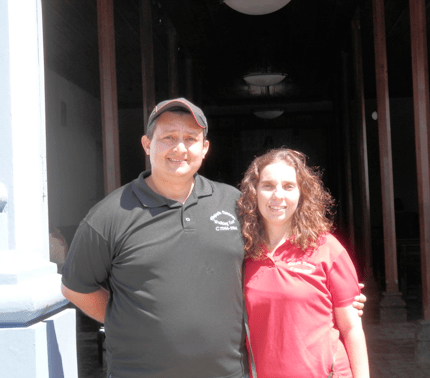 Ronald Castro and his wife, Francia Espinoza.