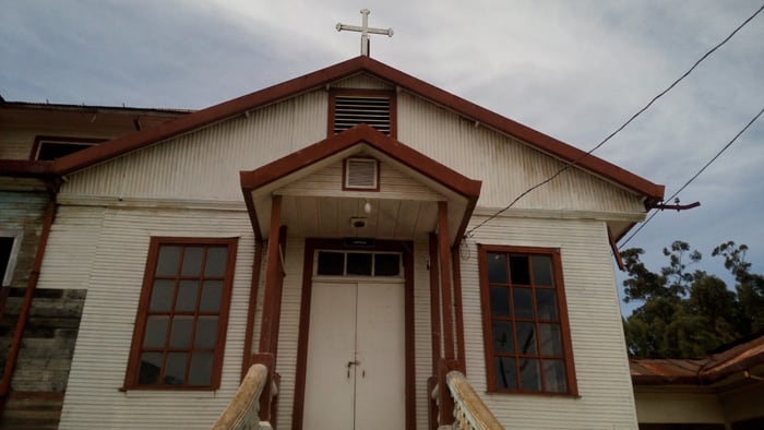 The chapel, where a ghostly monk is sometimes spotted in the windows.