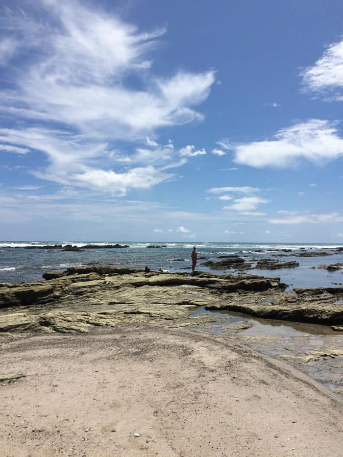 The tide pools in Playa Hermosa.