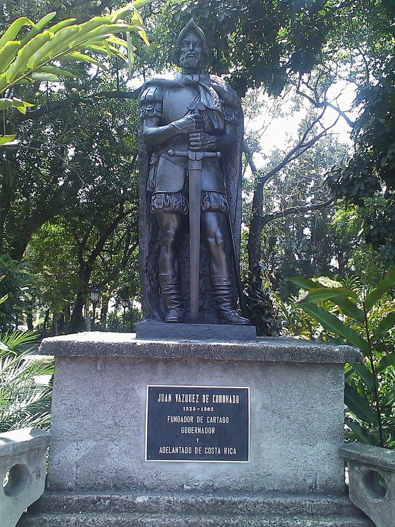 Statue of Juan Vázquez de Coronado in San José.