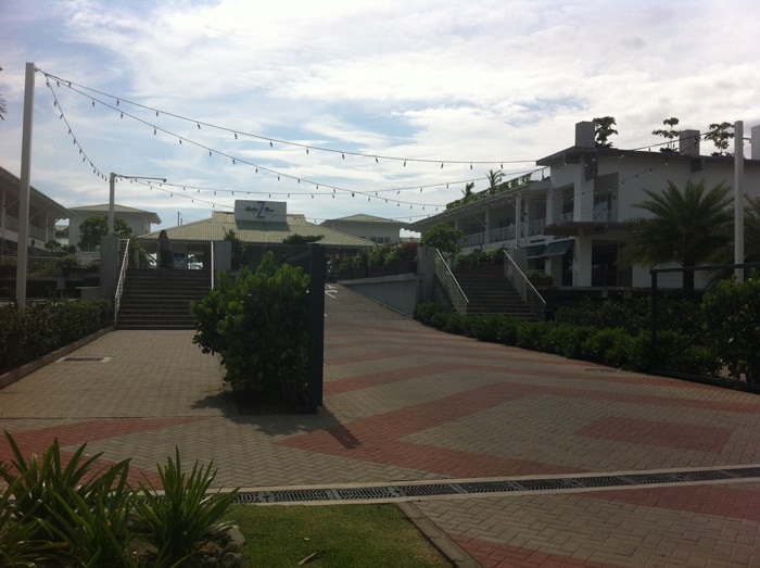 Entrance to the marina, where the center is anchored by the top-notch Z Gastro Bar.