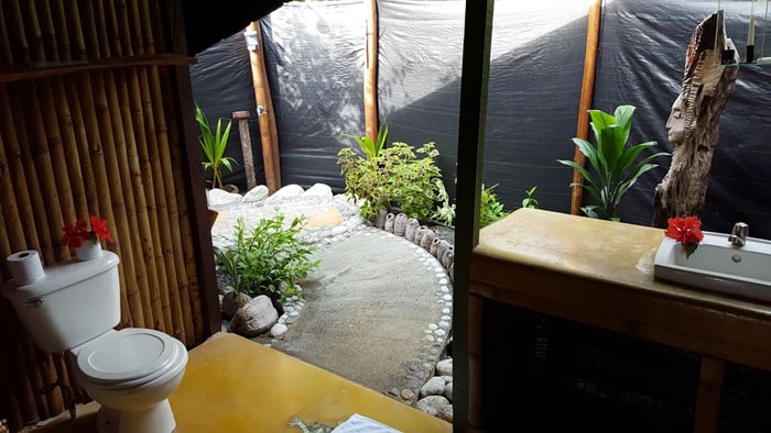 Most cabins now have private open-air bathrooms and showers.