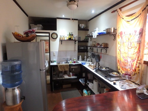 View into the kitchen.