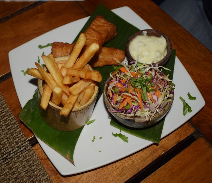 Fish and chips.