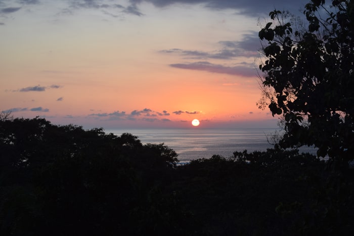 Sunset at Casa Harmony.