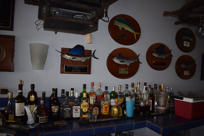 The bar at Marlin Bill's.