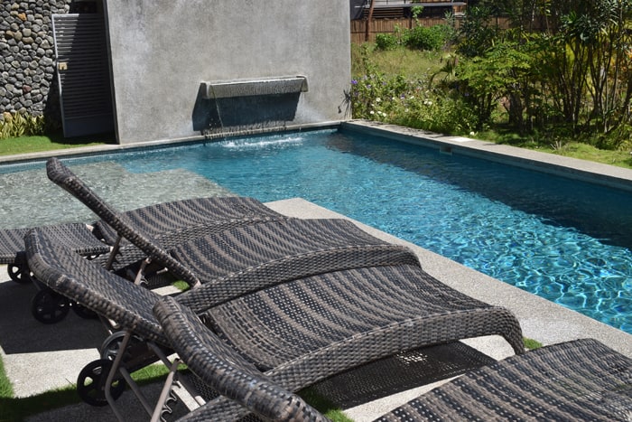 The pool at a home for sale represented by Surfing Nosara.
