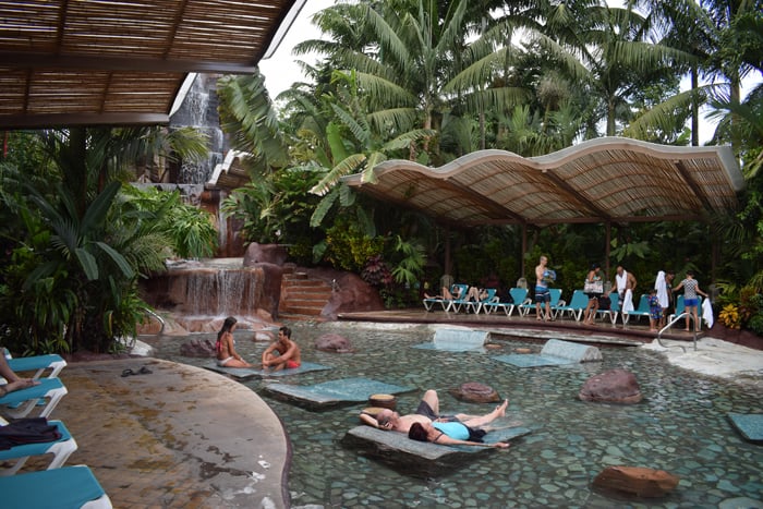 Chilling out in hot water at Baldi Hot Springs.