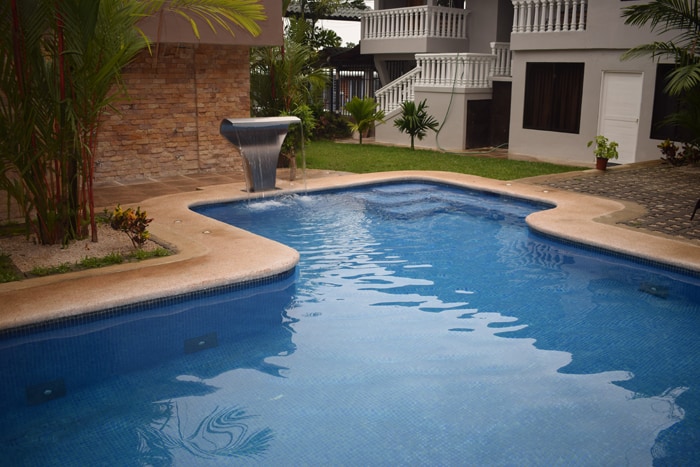 Swimming pool at the Downtown Inn.