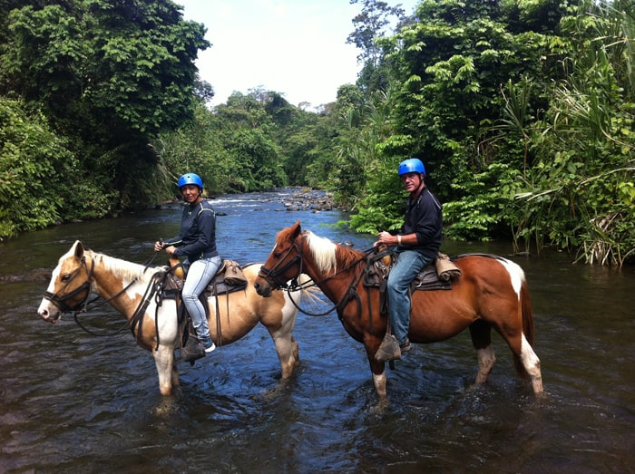 Indiana, Centenario, Guiselle, Karl and the Arenal River.