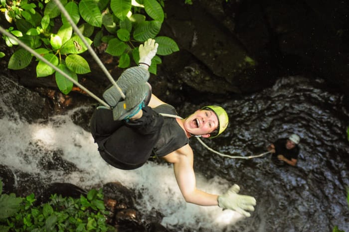 Canyoning at Spider Monkey Canyon.