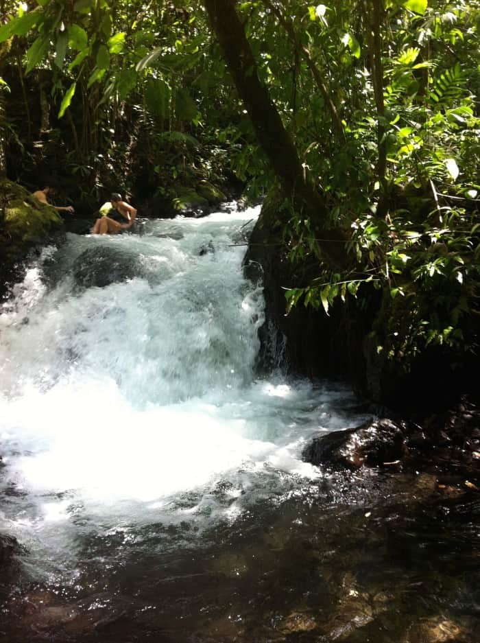 Río Chollín, also known as Río Tabacón.