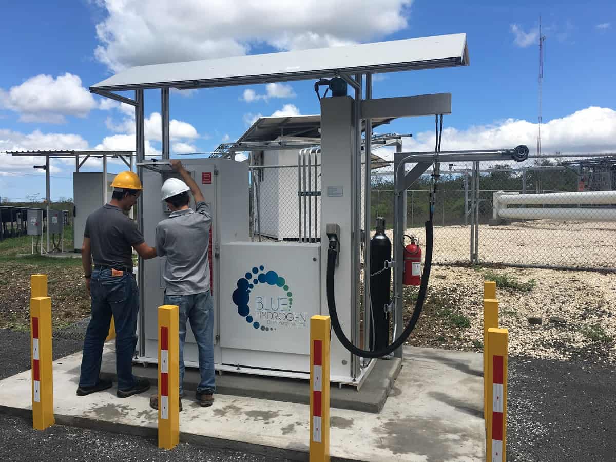 The hydrogen dispenser at Ad Astra, Costa Rica.