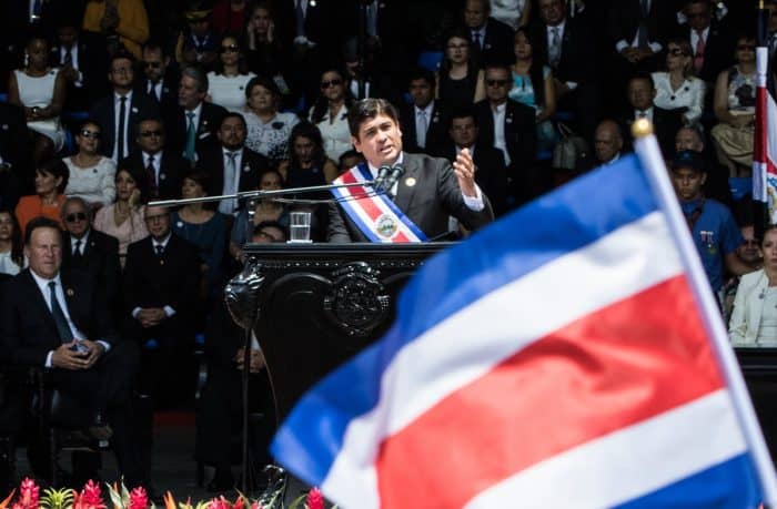The inauguration of Costa Rica's 48th president, Carlos Alvarado, May 18, 2018