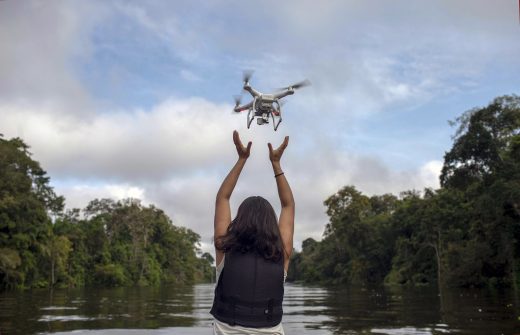 Drones fly to rescue of Amazon wildlife