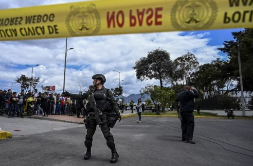 Colombia blames deadly Bogota car bombing on ELN rebels