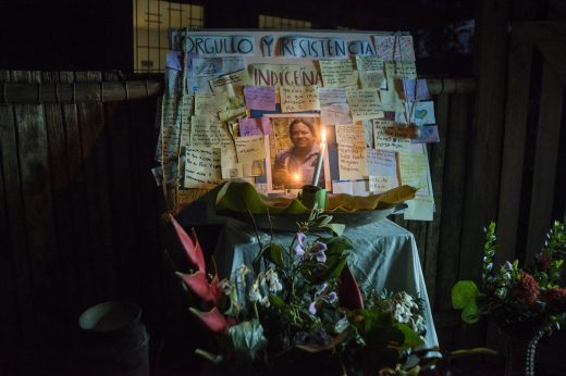 Bribrí women commemorate Sergio Rojas and vow to keep his fight alive