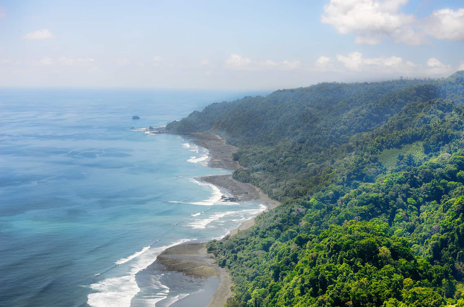 Corcovado National Park from above.